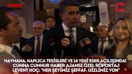 Haymana’da Türkiye’nin en büyük kaplıcası ve 14 yeni eser açıldı: ABB ve ilçe belediyeleri iş birliği, vatandaş talepleri ve eksiklere dair mesajlar